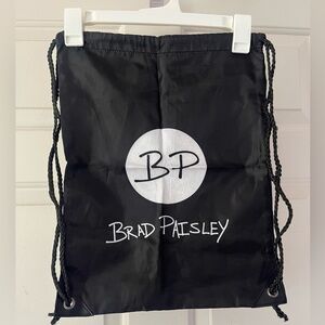 Brad Paisley Black Drawstring Backpack